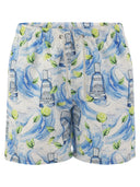 Mc2 Saint Barth Gustavia Swimming Costume With Gin Mare Print Special Edition