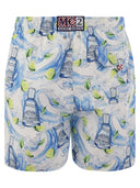 Mc2 Saint Barth Gustavia Swimming Costume With Gin Mare Print Special Edition