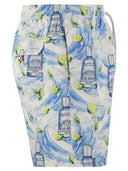Mc2 Saint Barth Gustavia Swimming Costume With Gin Mare Print Special Edition