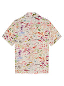 Vilebrequin Linen Shirt With Multicolour Marine Print