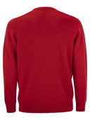 Mc2 Saint Barth Vacanze Di Natale Jumper In Wool And Cashmere Blend