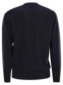 Mc2 Saint Barth Heron Crew Neck Sweater With Embroidery On The Front