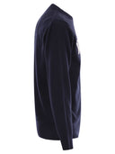 Mc2 Saint Barth Heron Crew Neck Sweater With Embroidery On The Front