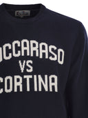 Mc2 Saint Barth Heron Crew Neck Sweater With Embroidery On The Front