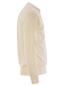 Mc2 Saint Barth Amo Cortina Da Un Pezzo Sweater In Wool And Cashmere Blend
