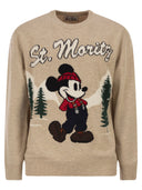 Mc2 Saint Barth Heron Crew Neck Sweater With Embroidery On The Front
