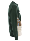 MC2 Saint Barth Heron Crew Neck Sweater med broderi på fronten