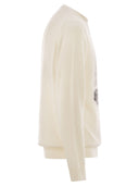 Mc2 Saint Barth Heron Crew Neck Sweater With Embroidery On The Front