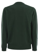 Mc2 Saint Barth Heron Crew Neck Jumper With Embroidery On The Chest