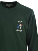 Mc2 Saint Barth Heron Crew Neck Jumper With Embroidery On The Chest