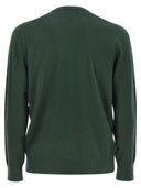 Mc2 Saint Barth Heron Crew Neck Jumper With Embroidery On The Chest