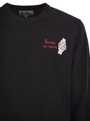 Mc2 Saint Barth Heron Crew Neck Jumper With Embroidery On The Chest