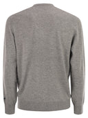 Mc2 Saint Barth Heron Crew Neck Jumper With Embroidery On The Chest