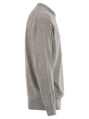 Mc2 Saint Barth Heron Crew Neck Jumper With Embroidery On The Chest