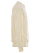 Mc2 Saint Barth Heron Crew Neck Jumper With Embroidery On The Chest