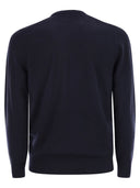 Mc2 Saint Barth Heron Crew Neck Jumper avec broderie sur la poitrine