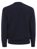 Mc2 Saint Barth Heron Crew Neck Jumper With Embroidery On The Chest
