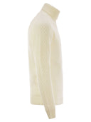Rakki 'Honeycomb Stitch Turtleneck White