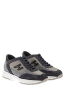 Hogan Interactive Suede And Fabric Trainers