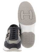 Hogan Interactive Suede And Fabric Trainers