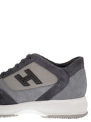 Hogan Interactive Suede And Fabric Trainers