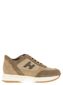 Hogan Interactive Suede And Fabric Trainers