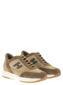 Hogan Interactive Suede And Fabric Trainers
