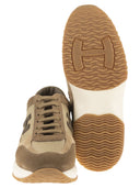 Hogan Interactive Suede And Fabric Trainers