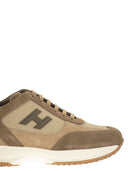 Hogan Interactive Suede And Fabric Trainers