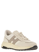 Hogan Hyperlight Leather i Tekstile Treners z bocznym H