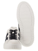Hogan H rayures des baskets en cuir avec le côté h