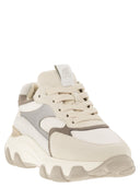 Hogan Hyperactive Leather And Fabric Trainers