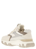 Hogan Hyperactive Leather And Fabric Trainers