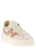 Hogan H Stripes Leather And Suede Trainers