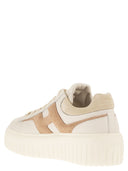Hogan H Stripes Leather And Suede Trainers