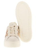 Hogan H Stripes Leather And Suede Trainers