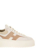 Hogan H Stripes Leather And Suede Trainers