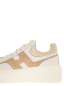 Hogan H Stripes Leather And Suede Trainers