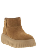 Hogan H Stripes Suede Ankle Boot