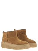Hogan H Stripes Suede Ankle Boot