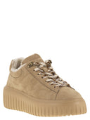 Hogan H Stripes Nubuck Trainers