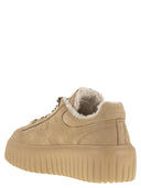Hogan H Stripes Nubuck Trainers