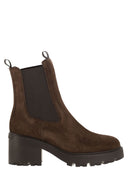 Hogan Chelsea Ankle Boots In Suede Leather