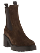Hogan Chelsea Ankle Boots In Suede Leather