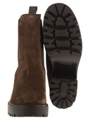 Hogan Chelsea Ankle Boots In Suede Leather