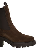 Hogan Chelsea Ankle Boots In Suede Leather