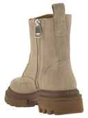 Hogan H674 Suede Lace Up Boot