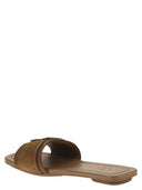 Hogan Suede Slide Sandals With Signature H Detail