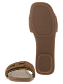 Hogan Suede Slide Sandals With Signature H Detail