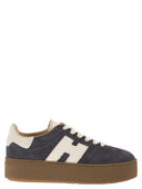 Hogan Cool Suede Trainers With Thick Soles